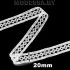 315 W Кружево синтетич. 20мм Ц:Молочный 