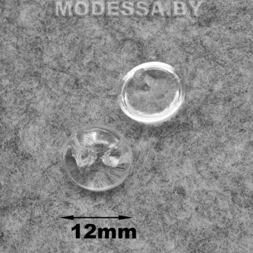 107 МА Пуговица пластм. 18 l Ц:Кристалл d12мм