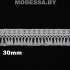 41757.11 Кружево синтетическое 30мм Ц:Молочный 