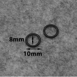 800-B кольцо для белья из недрагоценного металла Ц:Чёрный d8мм