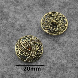 4870-1-JRB- 20MM 54 пуговица металлическая Ц:Gold