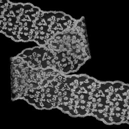 41266.17 Вышивка в ленте люрекс Ц:Серебро 75мм