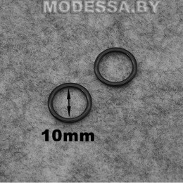 1000-B кольцо для белья из недрагоценного металла Ц:Черный d10мм