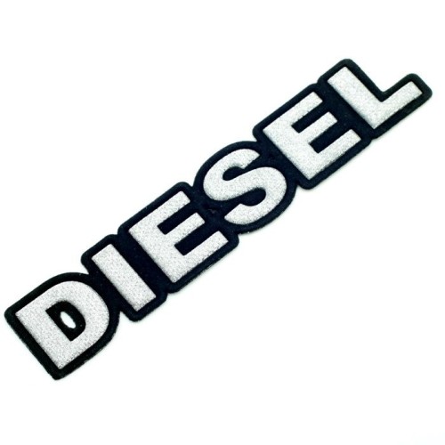 710 нашивка Diesel ц: Серебро 220x110мм