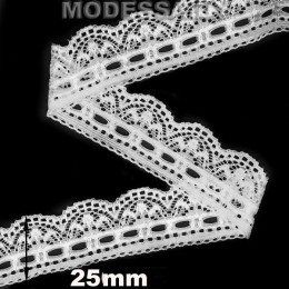 316-А Кружево синтет. Ц:1 Белый 25мм