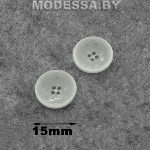 1384045 Пуговица пластм. d15мм Р:23. Ц:Молоко (1)