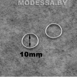 1000-H кольцо для белья из недрагоценного металла Ц:Никель d10мм