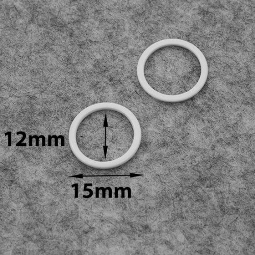 B-1200 кольцо для белья из недрагоценного металла Ц:Белый d12мм