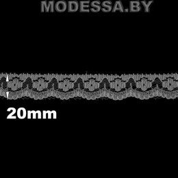 5142-1 кружево синтетическое (100% полиамид) Ц:Белый 20мм