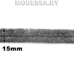 лента нетканая нитепрошивная ширина 15 мм (1бобина=91.4м) Ц:Чёрный