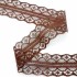 1658-2 Кружево синтетич. 30мм Ц:9 Коричневый 
