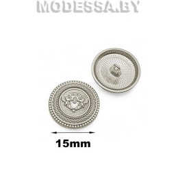 160-15 XT-B пуговица из недрагоценного металла 15мм Ц:Nickel