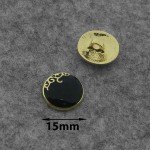 3252-А JRB-15MM-396 Пуговица металлическая d15мм Ц:Золото/Чёрный