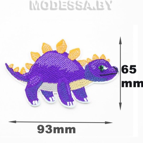 40233. 154 аппликации текстильные вышитые "Динозавр" 93х65мм