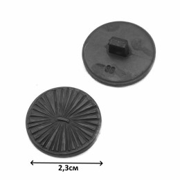 0056020 Пуговица пластм. d23 мм. Р:36. Ц:1 Черный