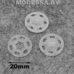 27888.20 кнопка пластиковая 20мм Ц:Прозрачный