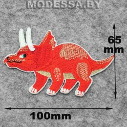 40233. 152 аппликации текстильные вышитые "Динозавр" 100х65мм
