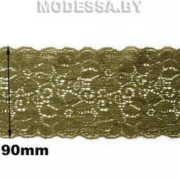 1001 (248/8579) кружево п/э (21.5 м) ц:№38 Хаки 90мм