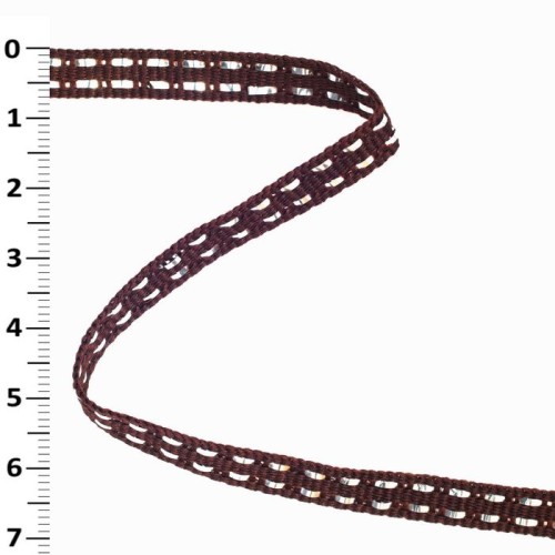 14 S Тесьма M:10 Ц:951 Коричнев 7мм