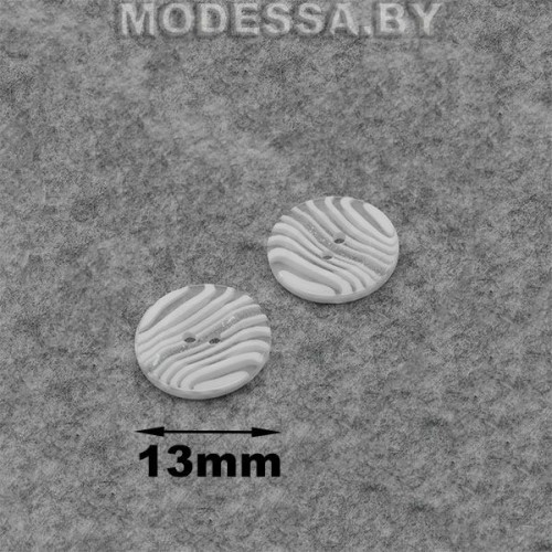 33DY-20 Пуговица пластмассовая Ц:Белый d13мм