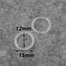 Т-1200 кольцо для белья пластмасса Ц:Прозрачный d12мм