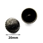 000430 Пуговица металлическая d20мм Ц:Антик
