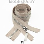 Молния металлическая тип5 Ц:371 Бежевый/Никель