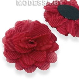 2210 украшение для одежды (текстильное) Ц:27 Красный 120х120мм