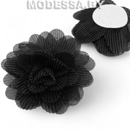 2210 украшение для одежды (текстильное) Ц:44 Чёрный 120х120мм