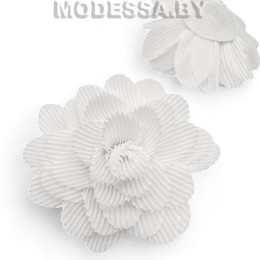 2210 украшение для одежды (текстильное) Ц:8 Белый 120х120мм