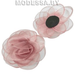 40183.1 украшение для одежды (текстильное) Ц:31 Грязно-розовый d130мм