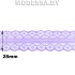1658-2 Кружево синтетич. 30мм Ц:3 Сиреневый