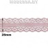 1658-2 Кружево синтетич. 30мм Ц:4 Т.Розовый