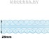 1658-2 Кружево синтетическое 30мм Ц:5 Голубой