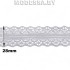 1658-2 Кружево синтетич. 30мм Ц:6 Св.Серый 