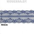 325-2 Кружево синтетическое 40мм Ц:1 Т.Синий