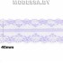 325-2 Кружево синтетич. 40мм Ц:7 Сиреневый